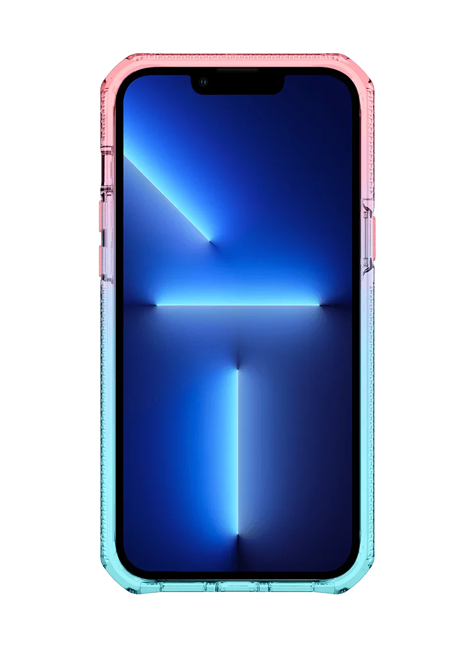 Itskins Supreme Prism iPhone 13 Pro Max Cover - Light Blue And Light Pink - Tashqila Itskins Supreme Prism iPhone 13 Pro Max Cover - Light Blue And Light Pink - Tashqila